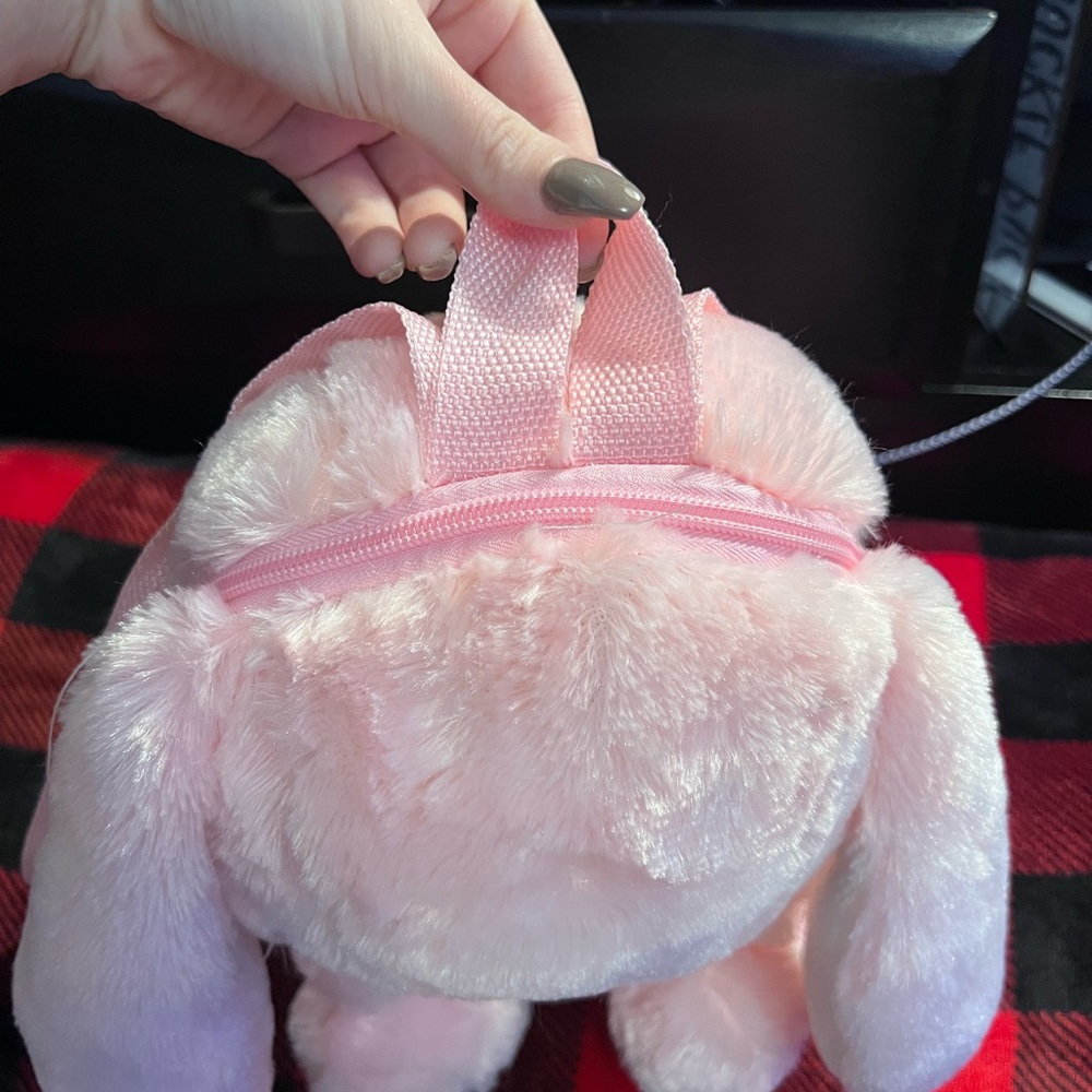 Pink bunny backpack - Picture 2 of 2